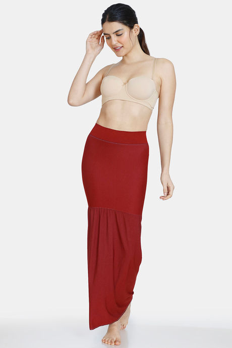 Zivame All Day Flared Mermaid Reversible Saree Shapewear - Brown and Rose — image 9